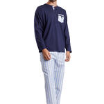 ADMAS HOMME - Ref.62128AD - Pyjama pantalon top manches longues Stripest Admas