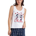 ADMAS FEMME - Ref.62276AD - Pyjama short débardeur Love Is In The Air Disney