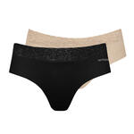 Pack x2 shortys taille haute Basica