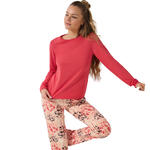 Pyjama pantalon large top manches longues Ocean