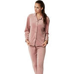SELMARK - Ref.P8376SE - Pyjama pantalon chemise manches longues POLARSOFT