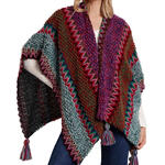 Poncho ouvert Azteca