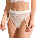 Brésilien échancré taille haute jarretelles amovibles EMINENCE MARIAGE