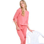 Pyjama pantalon top manches trois-quarts FREELY
