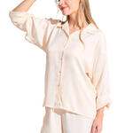 LISCA - Ref.84389LI - Haut de pyjama chemise manches longues PARIS Lisca
