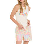Pyjama tenue d'intérieur short débardeur SUMMER