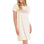 LISCA - Ref.63491LI - Chemise de nuit manches courtes SUMMER Lisca Cheek