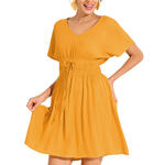 LISCA - Ref.49584LI - Robe de plage manches courtes KARPATHOS Lisca Cheek