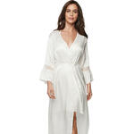 SELMARK - Ref.31270SEI - Déshabillé long satiné AGATHA MARIAGE Selmark