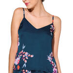 LISCA - Ref.23448LI - Haut de pyjama caraco fines bretelles AMARYLLIS Lisca