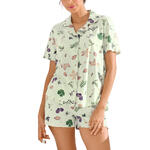 LISCA - Ref.23459LI - Pyjama short chemise manches courtes POMPEYA Lisca