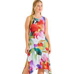 LISCA - Ref.49598LI - Robe estivale mi-longue sans manches ROMA Lisca