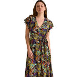 Robe longue estivale manches courtes JADE