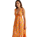 Robe longue estivale sans manches GIVERNY