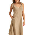 Robe estivale mi-longue à nouettes COMPLEMENTOS