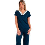 ADMAS FEMME - Ref.63053AD - Pyjama tenue pantalon palazzo t-shirt Trip