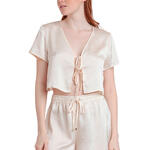 ADMAS FEMME - Ref.63570AD - Pyjama satin short camisole à nouer Sweet Luxe Admas