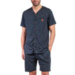 ADMAS HOMME - Ref.63104AD - Pyjama short chemise manches courtes Leather Admas