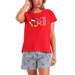 ADMAS FEMME - Ref.63297AD - Pyjama short t-shirt Mickey NY Summer Disney Admas
