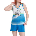 ADMAS FEMME - Ref.63442AD - Pyjama short débardeur Peanuts Tennis Club Admas