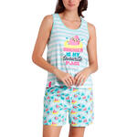 ADMAS FEMME - Ref.62741AD - Pyjama short débardeur Sandia Mr Wonderful Admas