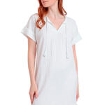 ADMAS FEMME - Ref.19876AD - Robe estivale manches courtes Linen Style Admas