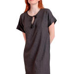 Robe estivale manches courtes Linen Style
