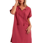 Robe estivale manches courtes Linen Style