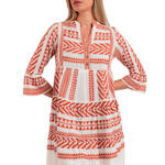 ADMAS FEMME - Ref.19920AD - Robe estivale manches trois-quarts Sicilia Admas