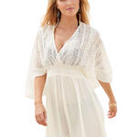 LASCANA - Ref.DR47124 - Robe de plage manches trois-quarts Lace Lascana