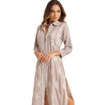 Robe longue de plage manches trois-quarts COMPLEMENTOS