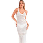 ADMAS FEMME - Ref.19899AD - Robe longue de plage crochet Slim Admas
