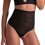 BYE BRA - Ref.LACHWTB - String shapewear taille ultra haute en dentelle Lacy