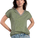 T-shirt manches courtes col V Mexico