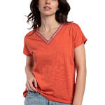 T-shirt manches courtes col V Mexico