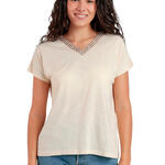 T-shirt manches courtes col V Mexico