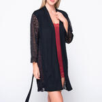 LUNA - Ref.84526LU - Kimono dentelle manches longues MICRO TOUCH LACE