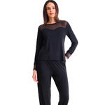 LISCA - Ref.23478LI - Pyjama pantalon top manches longues ROXANNE Lisca