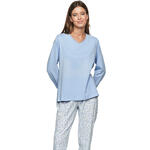 SELMARK - Ref.P11173S - Pyjama pantalon top manches longues P111 PREPPY FLOWERS