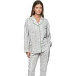 Pyjama pantalon chemise manches longues P111 PREPPY FLOWERS