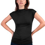 ADMAS FEMME - Ref.43676AD - T-shirt à manches courtes col montant Frunces Admas
