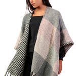 ADMAS FEMME - Ref.69150AD - Poncho réversible Cuadros Admas