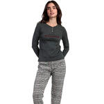 ADMAS FEMME - Ref.63620AD - Pyjama pantalon top manches longues Houndstooth