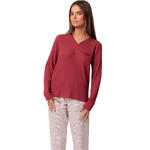 ADMAS FEMME - Ref.63347AD - Pyjama pantalon top manches longues Geometric Flower