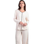 ADMAS FEMME - Ref.63627AD - Pyjama pantalon top long col V Elegant At Home
