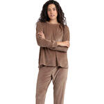 ADMAS FEMME - Ref.62626AD - Pyjama velours pantalon top long Relax Home