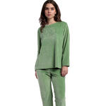 ADMAS FEMME - Ref.63343AD - Pyjama pantalon top manches longues ADM Home Admas