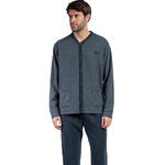 ADMAS HOMME - Ref.63779AD - Pyjama pantalon chemise manches longues Grigio Admas
