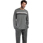 ADMAS HOMME - Ref.63791AD - Pyjama pantalon top manches longues Ebony Admas