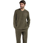 ADMAS HOMME - Ref.63789AD - Pyjama pantalon top manches longues Checks Texture